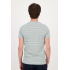 Gabbiano T-Shirt Jacquard Stripe Sea Green